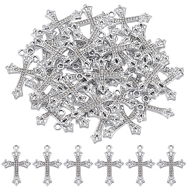 50подвески из сплава с кристаллами и стразами, крест прелести