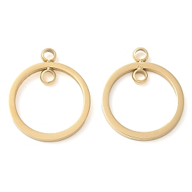 304 прелести нержавеющей стали, ручная полировка, кольцо очарование, ионное покрытие (ip)