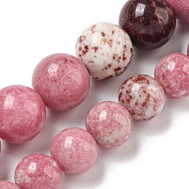 Natural Rhodonite Beads Strands, Round