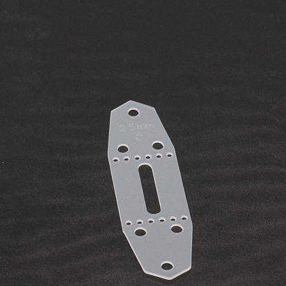 PVC Frosted Leather Punching Positioning Template Set, Belt Holes Templates, for DIY Leathercraft Tools