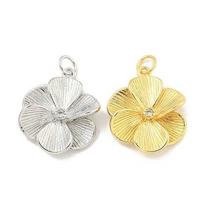 Стойка металлическая латунная микропрофилированная кубическая циркония подвески, с целью перехода в кольце, без кадмия и без свинца, долговечный, цветок