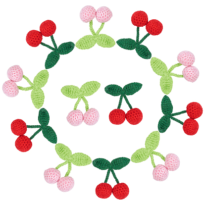 10 шт. 2 стили полиэстер крючком вишня, украшения для шитья своими руками
