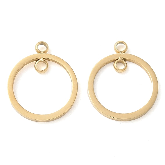 304 прелести нержавеющей стали, ручная полировка, кольцо очарование, ионное покрытие (ip)