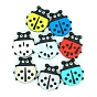Food Grade Silicone Focal Beads, Ladybird