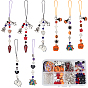 Наборы для изготовления подвесок из акриловых/стеклянных бусин и эмалевого сплава на тему Хэллоуина