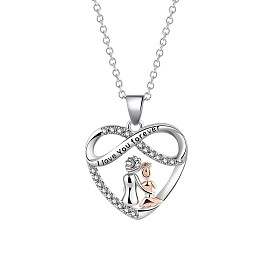 Ожерелье с подвеской из нержавеющей стали «Бесконечная любовь» на День матери