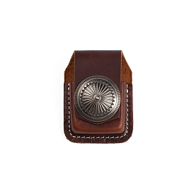 Leather Lighter Storage Bag, with Alloy Snap Button