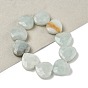 Натуральный цветок амазонитовые бусины пряди, граненые, сердце