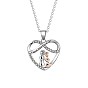 Infinity Love Stainless Steel Pendant Necklace for Mother's Day
