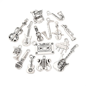 15шт 15 стили тибетский стиль сплав подвески набор, музыкальные инструменты прелести