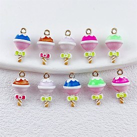 Подвески из эмали и сплава, золотые, леденец