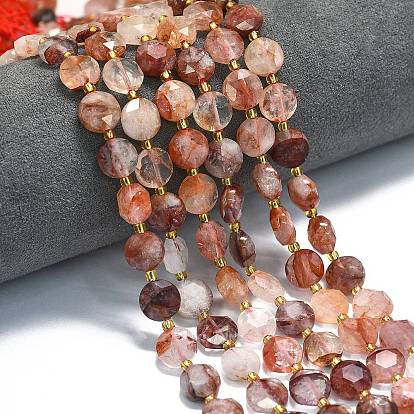 Природных драгоценных камней бисер нитей, граненый шестиугольный разрез, плоско-круглые, с бисером