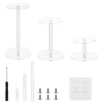 6 сумки 3 стили акриловые круглые многоярусные подставки для демонстрации фигурок