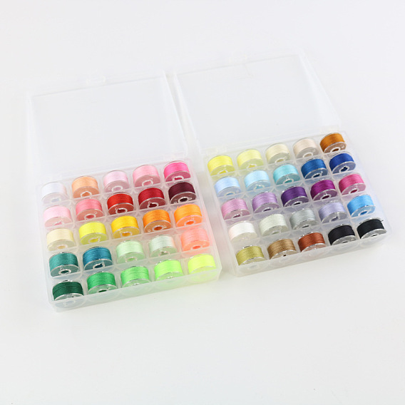 36-color sewing thread transparent plastic bobbin thread roll storage bobbin box sewing machine bottom line