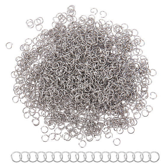 1500Pcs 304 Stainless Steel Open Jump Rings