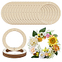 28Pcs Unfinished Wood Wreath Frames, Ring