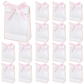 Бумажные подарочные пакеты, подарочные упаковочные пакеты с полиэстеровой лентой, прямоугольные