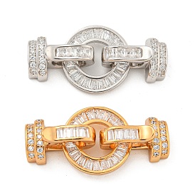 925 Складчатые застежки из стерлингового серебра с микропаве из прозрачного кубического циркония, кольцо