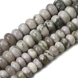 Естественный мир нефрит бисер пряди, рондель