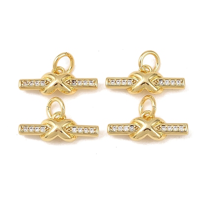 Латунные микро проложить кубического циркония подвески, палочные амулеты, стойки покрытие, долговечный, без кадмия и без свинца