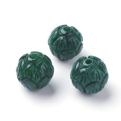 Natürliche Jade aus Myanmar / Burmese Jade, gefärbt, Runde