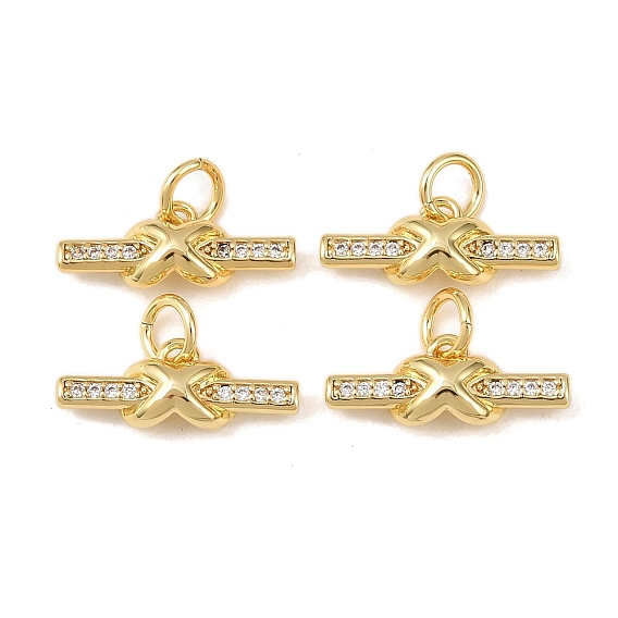 Латунные микро проложить кубического циркония подвески, палочные амулеты, стойки покрытие, долговечный, без кадмия и без свинца