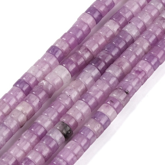 Натуральный лепидолит / пурпурный слюдяный камень бисер пряди, диск, Heishi бусы