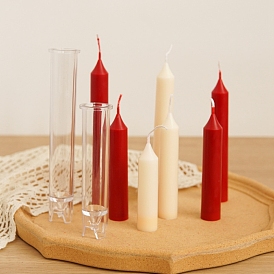 Moules en plastique pour bougies d'aromathérapie DIY, pour fabriquer des bougies parfumées, colonne