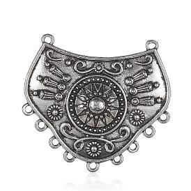 De style tibétain composants alliage de lustre, bouclier