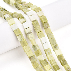 Природного нефрита нитей бисера, квадратный