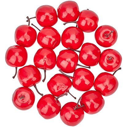 20шт. мини-пенопластовые имитации яблок, искусственные фрукты, для кукольных аксессуаров, притворяющихся опорными украшениями