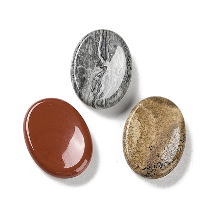 Овальный драгоценный камень для беспокойства, Массажер с камнями для большого пальца для облегчения беспокойства