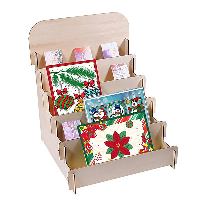 5-ярусные деревянные подставки для демонстрации, для отображения поздравительных открыток