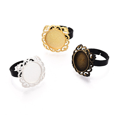 Основание из сплава с ромбовидной оправой и железом с вращающимся подносом, изготовление колец с круглой накладкой для снятия тревожности