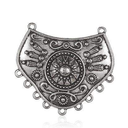 De style tibétain composants alliage de lustre, bouclier