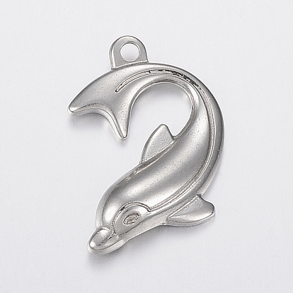304 Stainless Steel Pendants, Dolphin