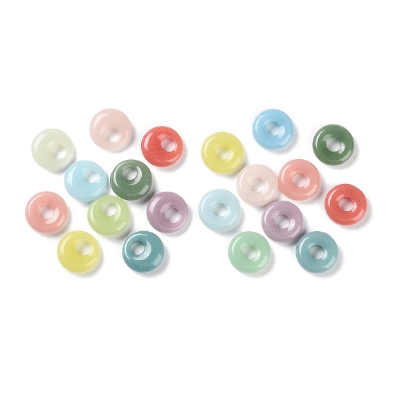 Подвески из синтетического серебристого камня/светящегося камня, светящиеся в темноте плоские круглые подвески