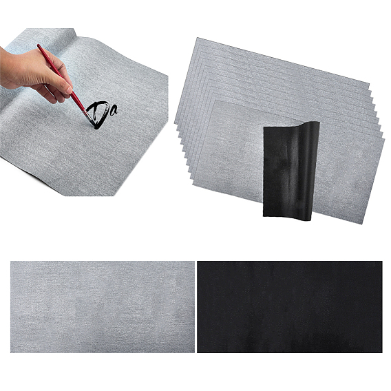 Имитация рисовой бумаги, многоразовая водная ткань для письма, для практики китайской каллиграфии, прямоугольные