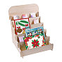 5-ярусные деревянные подставки для демонстрации, для отображения поздравительных открыток