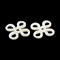 Natural White Shell Cabochons, Chinese Knot