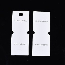 Cartes d'affichage de bijoux en carton, étiquettes volantes de bijoux, bijoux de mode mot
