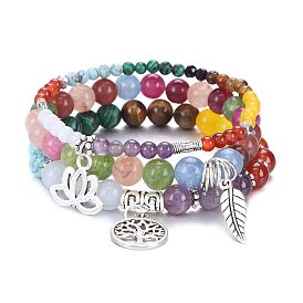 Bracelet ethnique bohème vent océan, bracelet multicouche en perles de cristal pour femme, tendance, fait à la main.