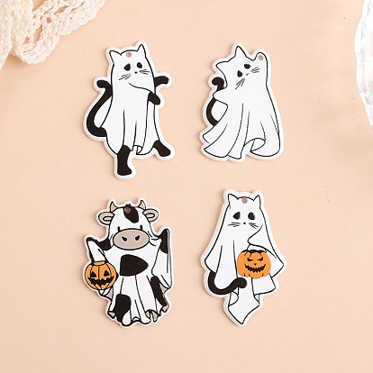 Акриловые подвески с принтом на тему призраков Хэллоуина