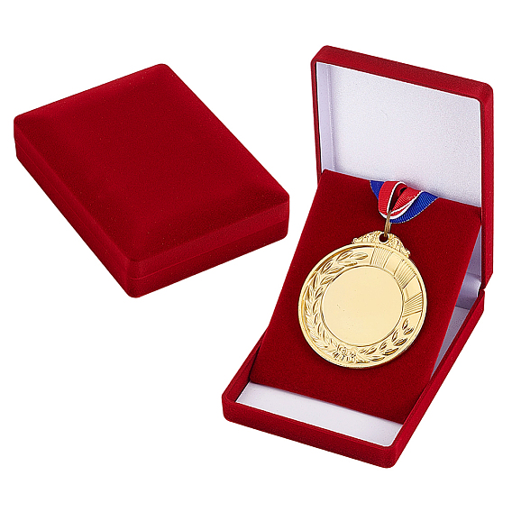 Прямоугольные бархатные коробки для хранения памятных монет