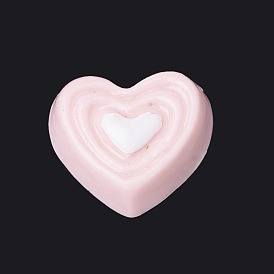 Cabuchones de resina, corazón