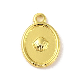 304 подвески из нержавеющей стали, овал с подвеской-ракушкой