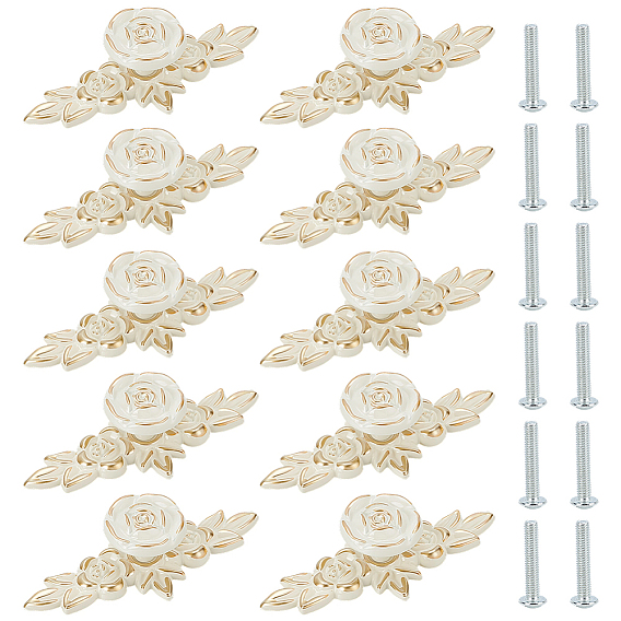 Дверные ручки из алюминия с цветочным узором, для запасных частей дверных ремней шкафа