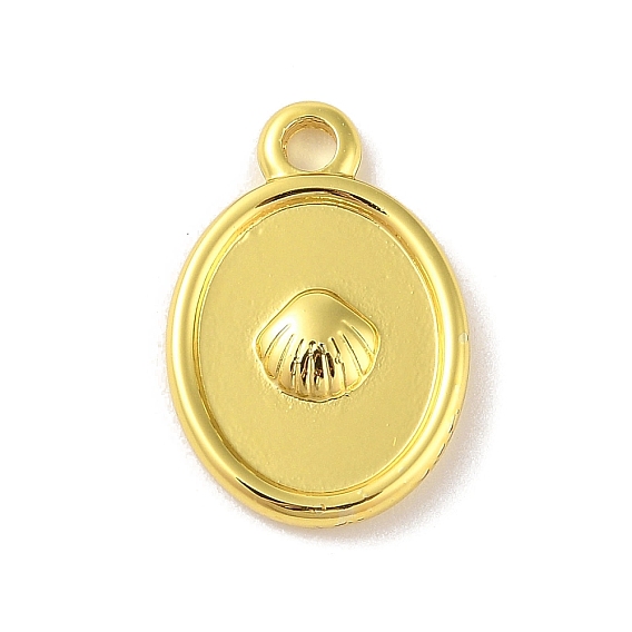 304 подвески из нержавеющей стали, овал с подвеской-ракушкой