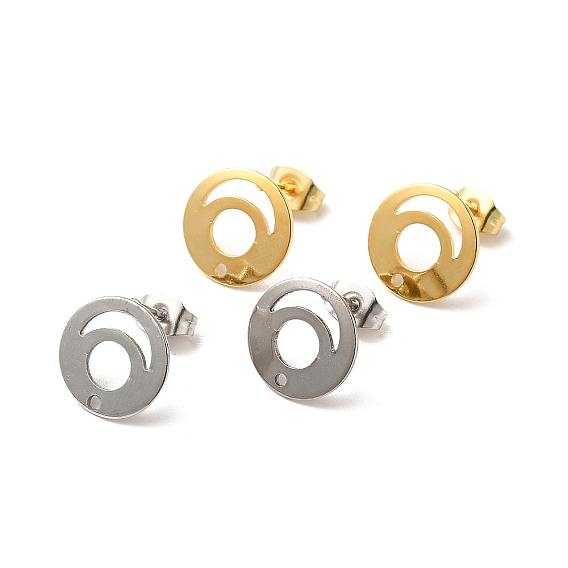 201 Выводы серьги из нержавеющей стали шпилька, с 304 штифтом и отверстием из нержавеющей стали и фрикционными ушными гайками, выдалбливают плоский круглый