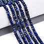 Lapis-lazuli, brins de perles naturels , facette, rondelle